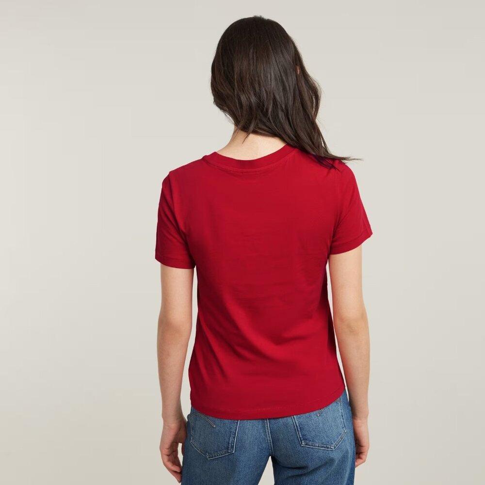 G-Star RAW Front Seam R Tee in Baron Red – Women’s Multiple Sizes (NWT) - Picture 2 of 12
